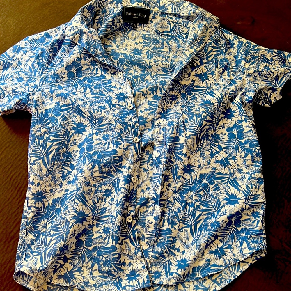 Paisley and Gray slim fit button down cute print